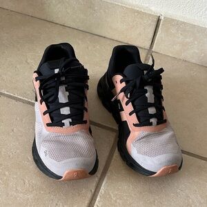 On Running Women's Black and Pink Athletic Shoes